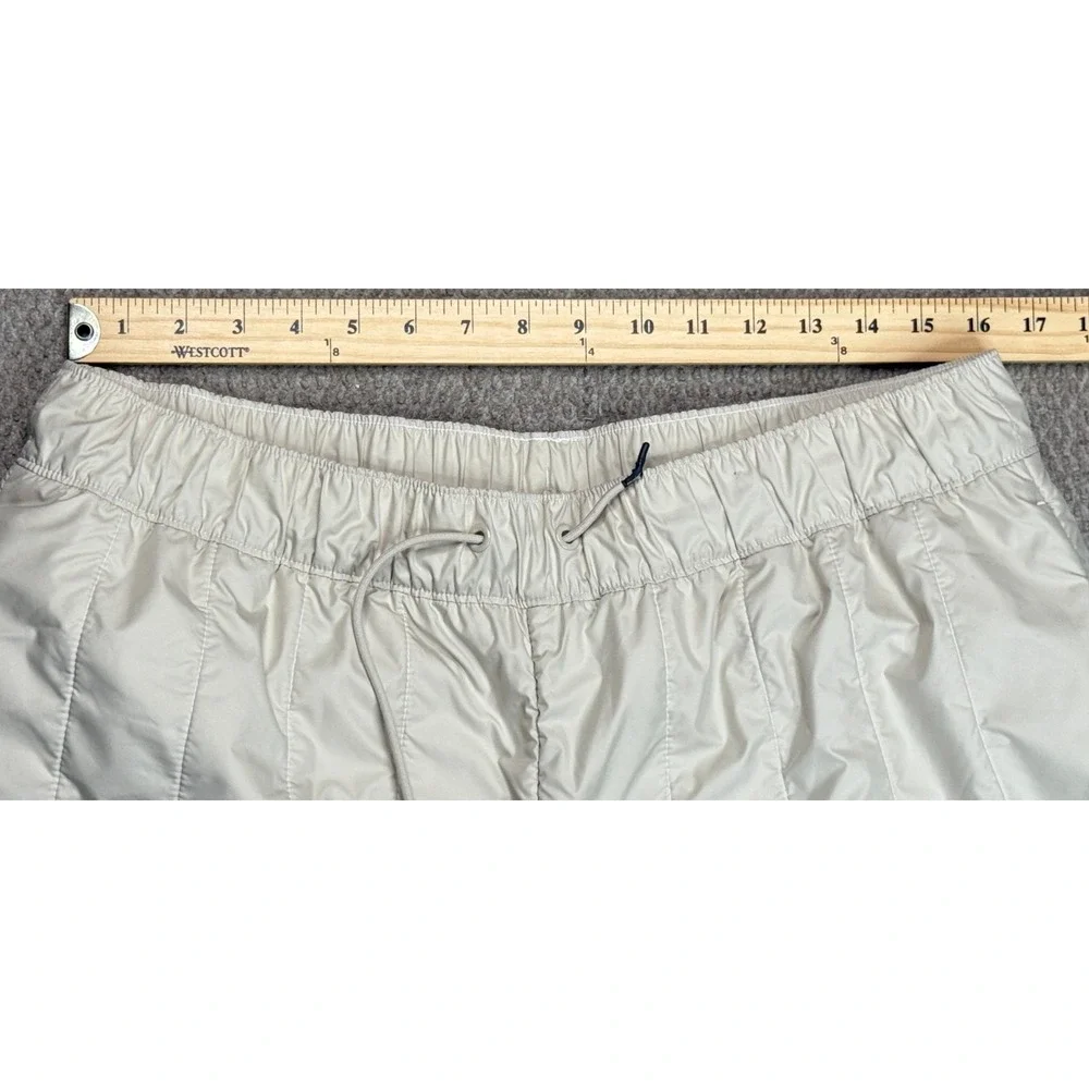 Nike Sportswear Women's Double Swoosh‎ Beige Curve Plush Fleece Pants Size XL